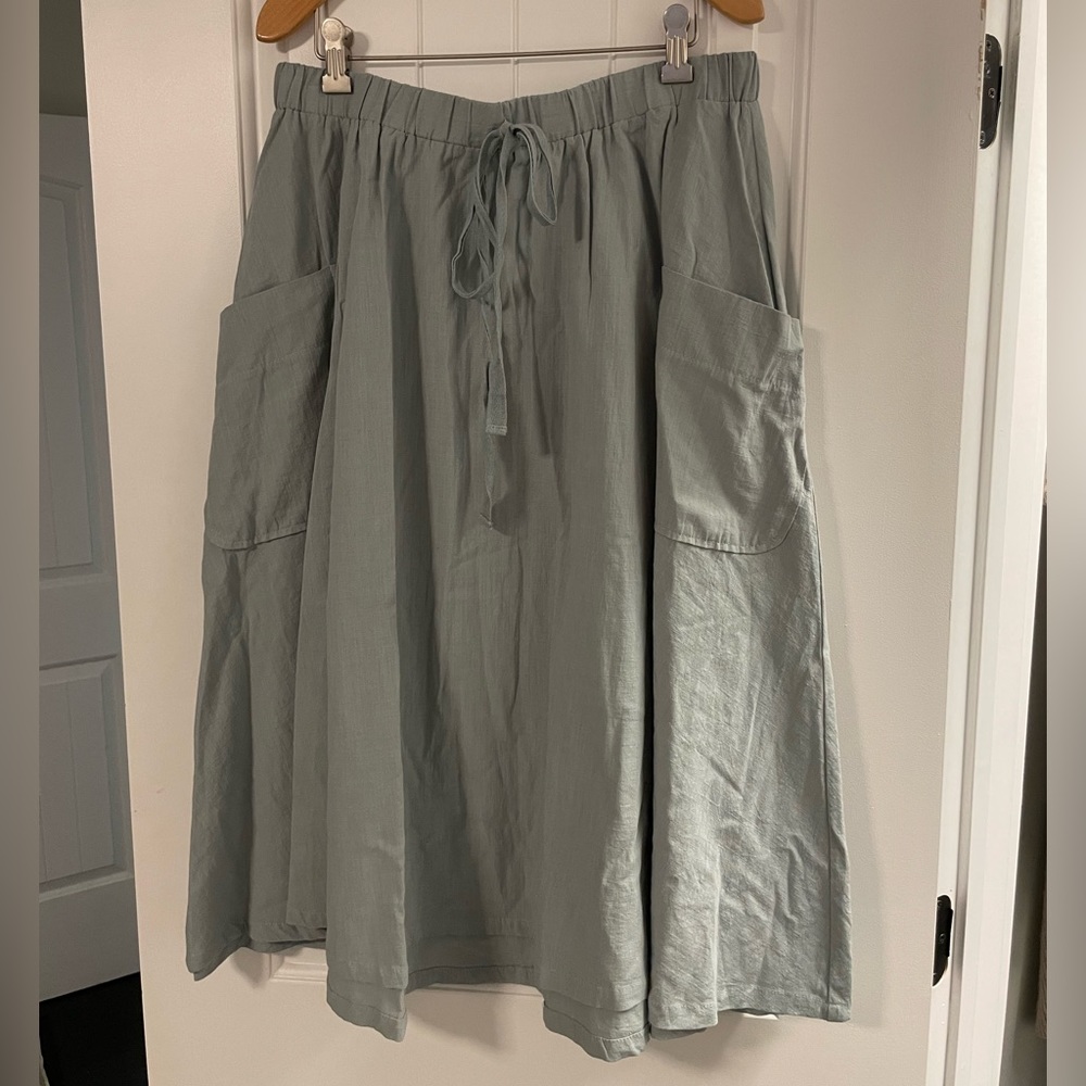 Flare Midi Skirt
